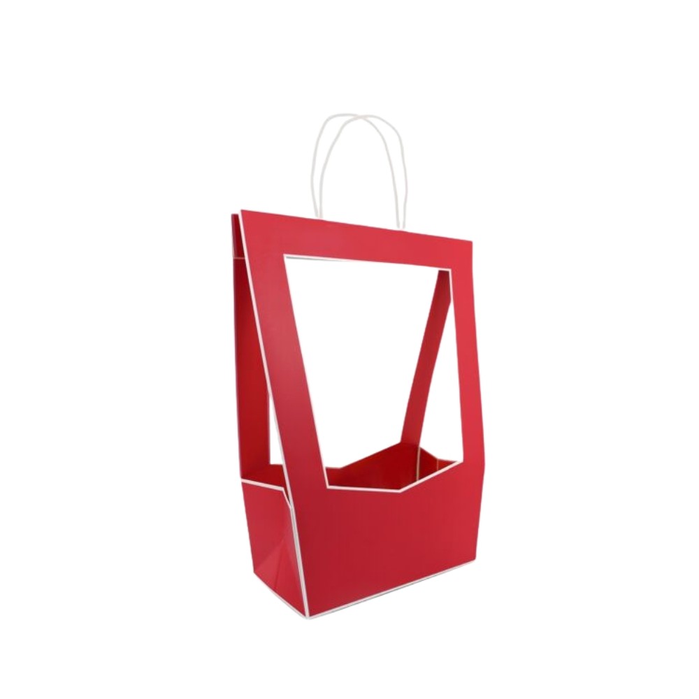 Shopper Medaillon Large 16x30 h50cm 5pz. Red